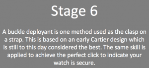 stages of making a watch